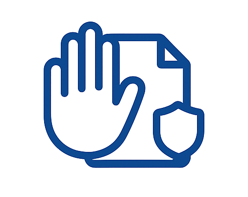 Icono de proceso de renuncia